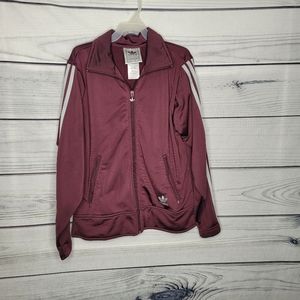 Maroon Adidas Track Jacket 
